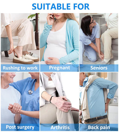 Skanto | Adjustable Long Shoe Horn with Sock Remover for Seniors