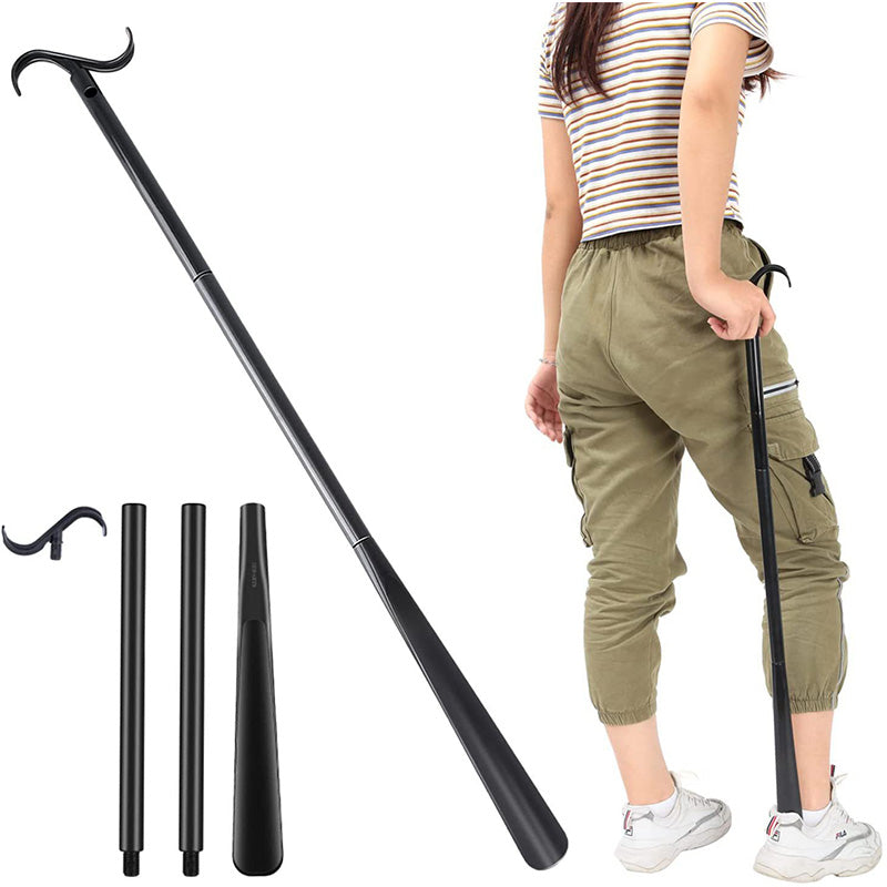 Skanto | Adjustable Long Shoe Horn with Sock Remover for Seniors