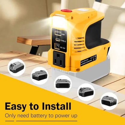 Skanto | 🔥Compact DC to AC Power Inverter - for Cars, RVs, Outdoors & Cabins