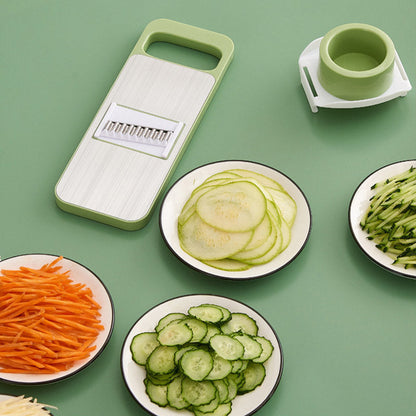 Skanto | Multifunctional 7-in-1 Stainless Steel Kitchen Chopper with Hand Guard