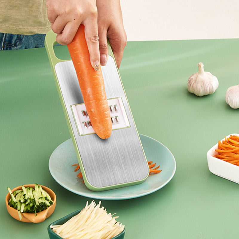 Skanto | Multifunctional 7-in-1 Stainless Steel Kitchen Chopper with Hand Guard
