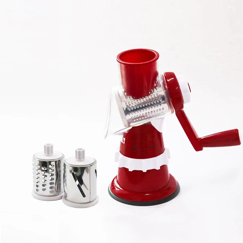 Skanto | 3-in-1 Rotary Cheese Grater and Vegetable Slicer