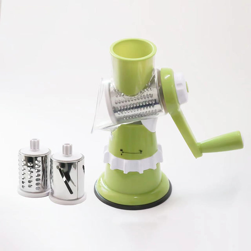 Skanto | 3-in-1 Rotary Cheese Grater and Vegetable Slicer