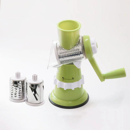 Skanto | 3-in-1 Rotary Cheese Grater and Vegetable Slicer