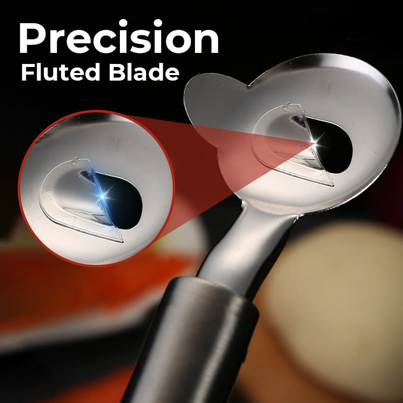 BowLift | Stainless steel noodle knife with slotted design