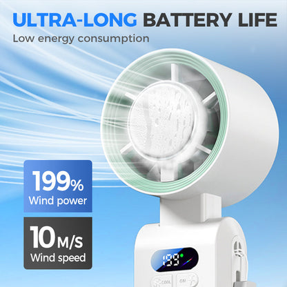 Personal Misting Fan for Outdoor Sports, Travel & Gym | Rechargeable, 3 Speeds, Instant Cooling Relief | Kalsten
