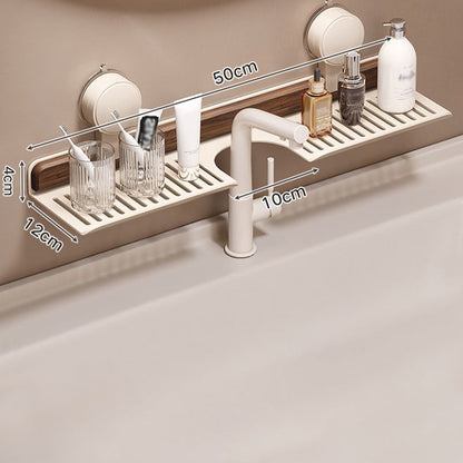 BowLift | Shelf with suction cups in walnut