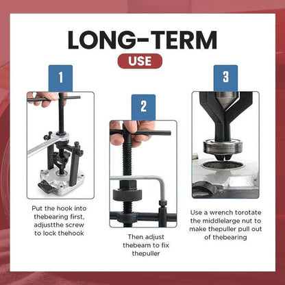 Skanto | Labor-Saving 3-Jaw Separating Bearing Puller