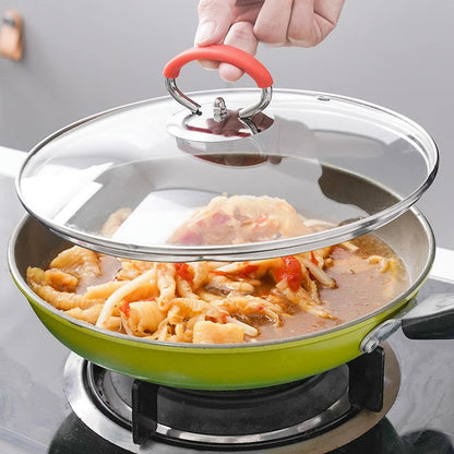 BowLift | Silicone pot lid with anti-scalding knob that keeps the handle