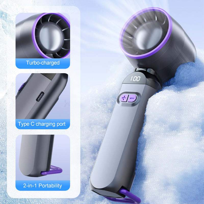 Portable Handheld Turbo Fan – Super powerful airflow, ultralight & perfect for travel | Brehn