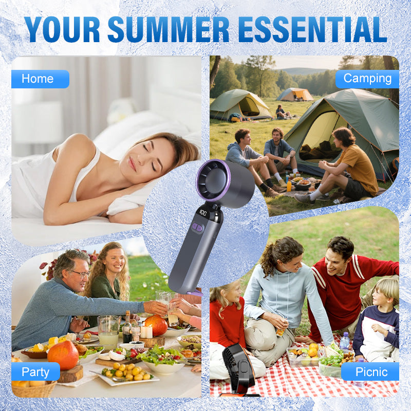Portable Handheld Turbo Fan – Super powerful airflow, ultralight & perfect for travel | Brehn