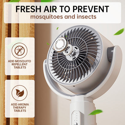 Skanto Motor Standing Fan, 20dB Very Quiet Fan, 30m Throw Distance, 2465m³/h Air Volume, Fan with Remote Control and Cooling | Skanto