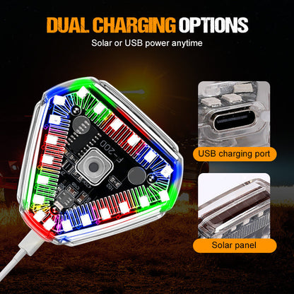 BowLift | Super sharp solar flashing warning lights