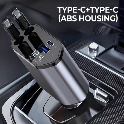 Skanto | 4-in-1 Fast Charger & Retractable Car Charger