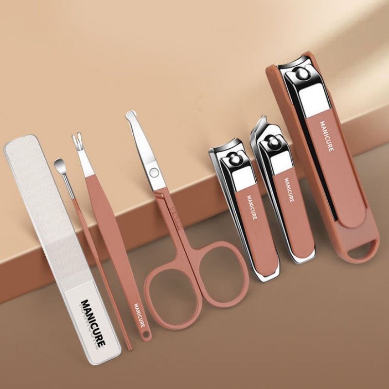 Skanto | Portable 7-Piece Manicure Set with Nail Clippers