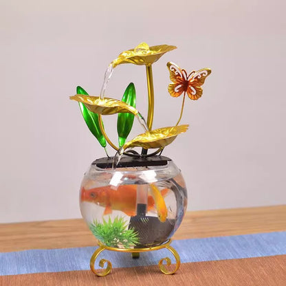 BowLift | Luxurious creative lotus fish bowl decoration