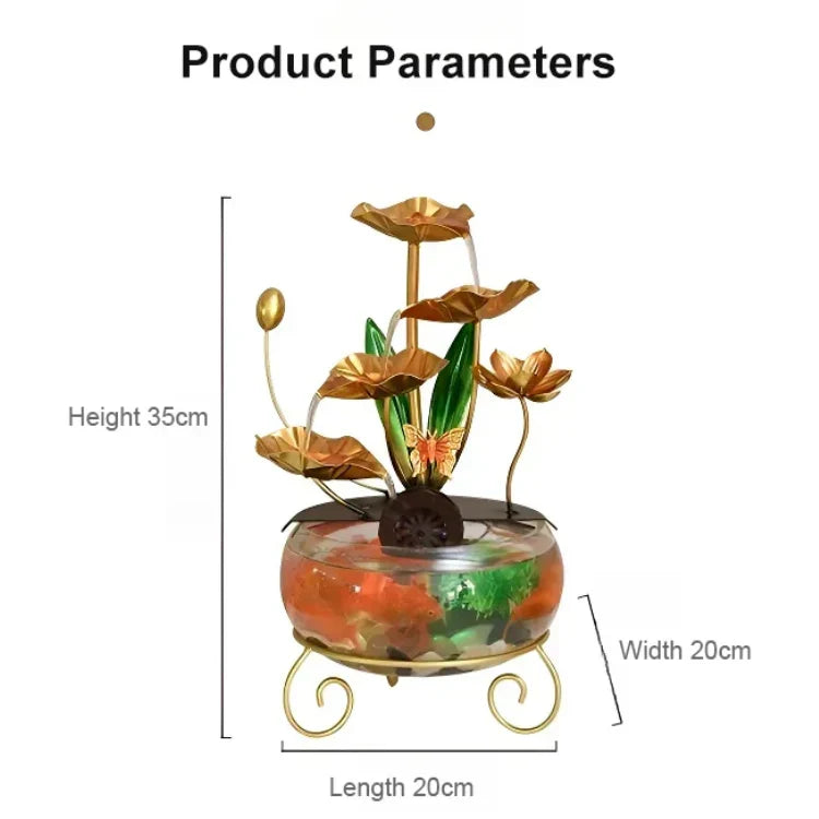 BowLift | Luxurious creative lotus fish bowl decoration