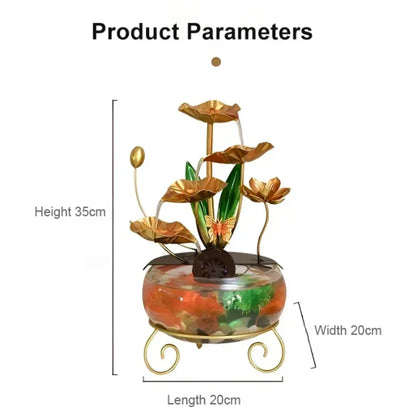 BowLift | Luxurious creative lotus fish bowl decoration