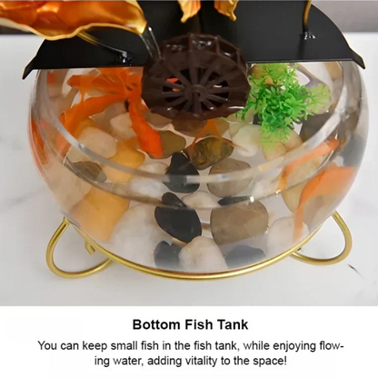 BowLift | Luxurious creative lotus fish bowl decoration