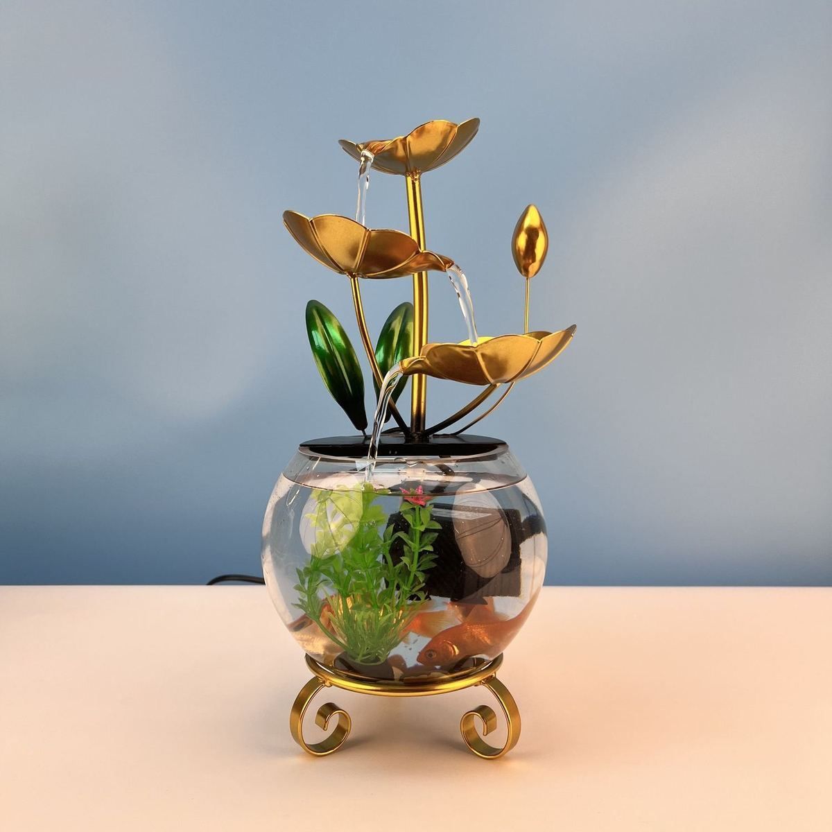 BowLift | Luxurious creative lotus fish bowl decoration