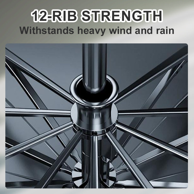 Skanto | Large Foldable Umbrella with 12 Windproof Ribs