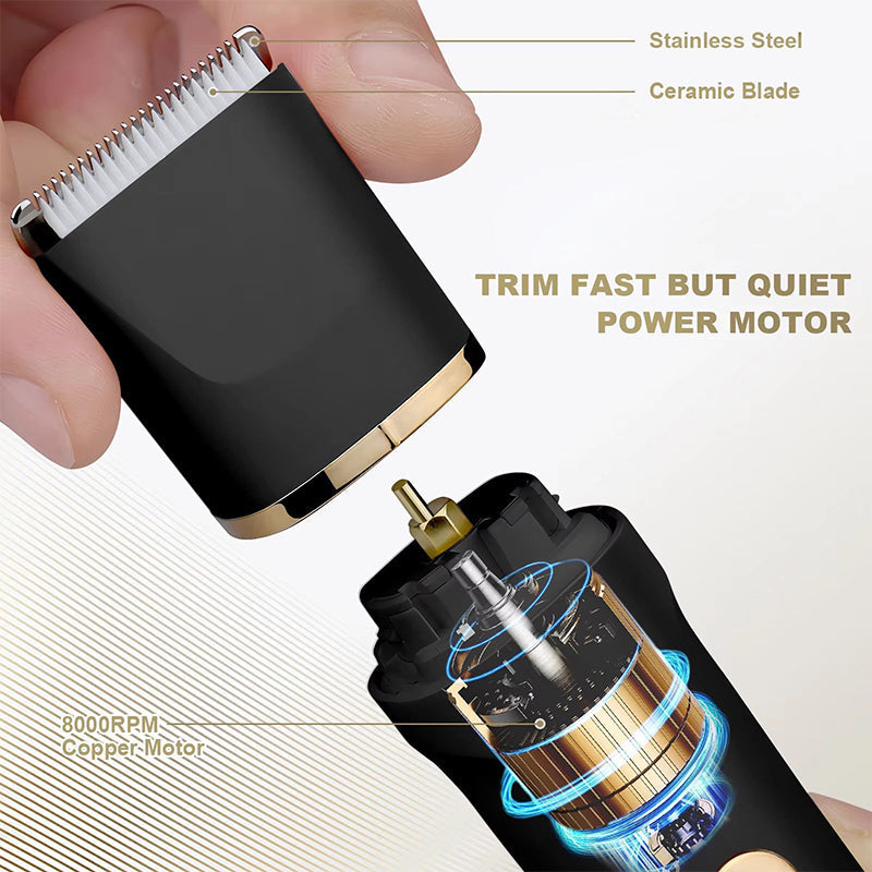 3-in-1 Electric Beard Trimmer with Charging Station | Karnz