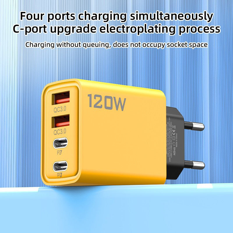120W USB fast charger with 4 ports | Karnz