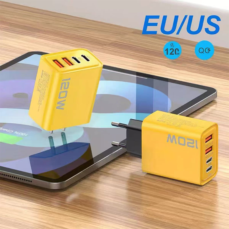 120W USB fast charger with 4 ports | Karnz