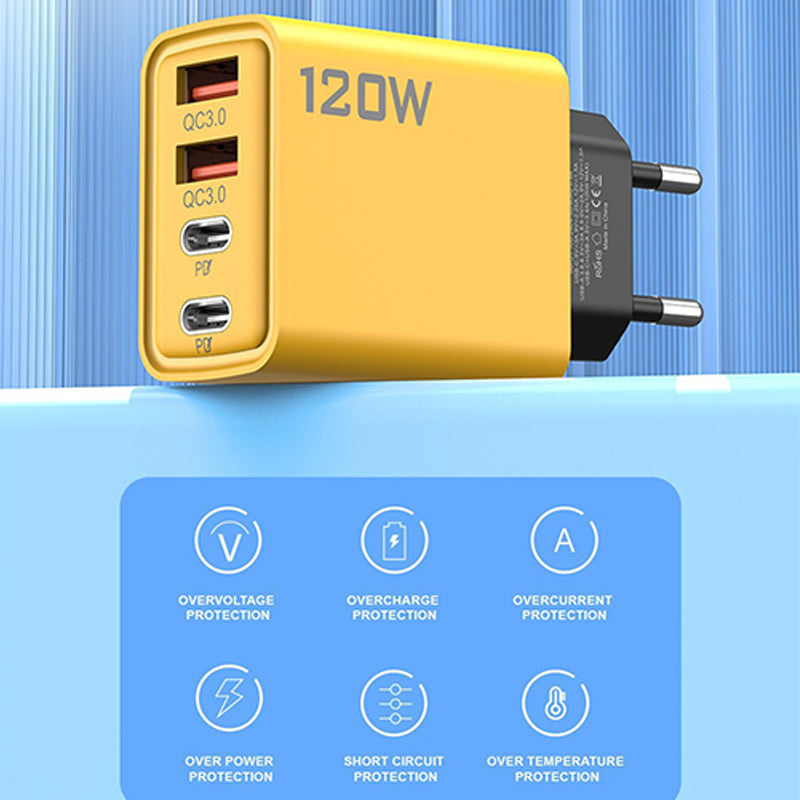 120W USB fast charger with 4 ports | Karnz
