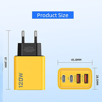 120W USB fast charger with 4 ports | Karnz