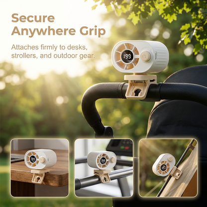 Rechargeable Clip-On Air Cooler for Outdoors | Bowlift