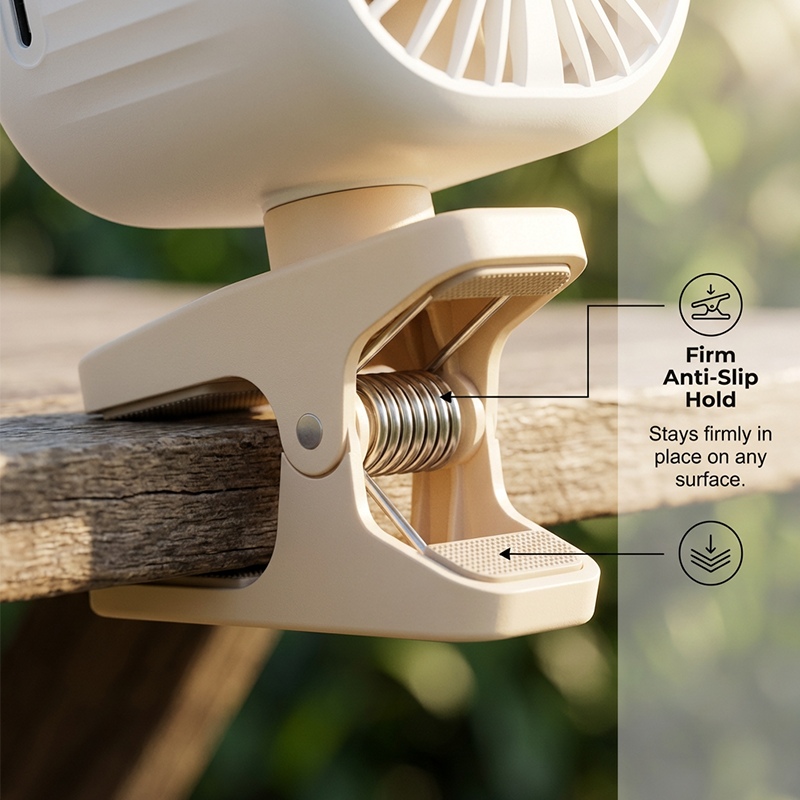 Rechargeable Clip-On Air Cooler for Outdoors | Bowlift