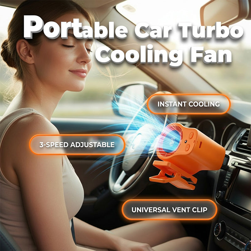 Car fan with clamp mounting – 3 speed settings | Karnz