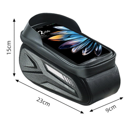Bicycle frame bag with phone holder waterproof | Karnz