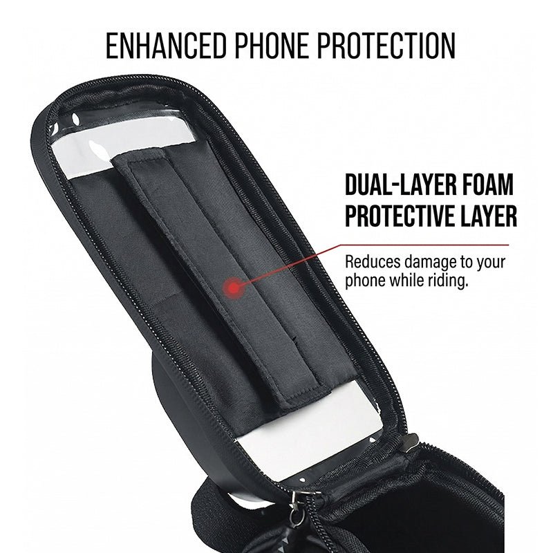 Bicycle frame bag with phone holder waterproof | Karnz