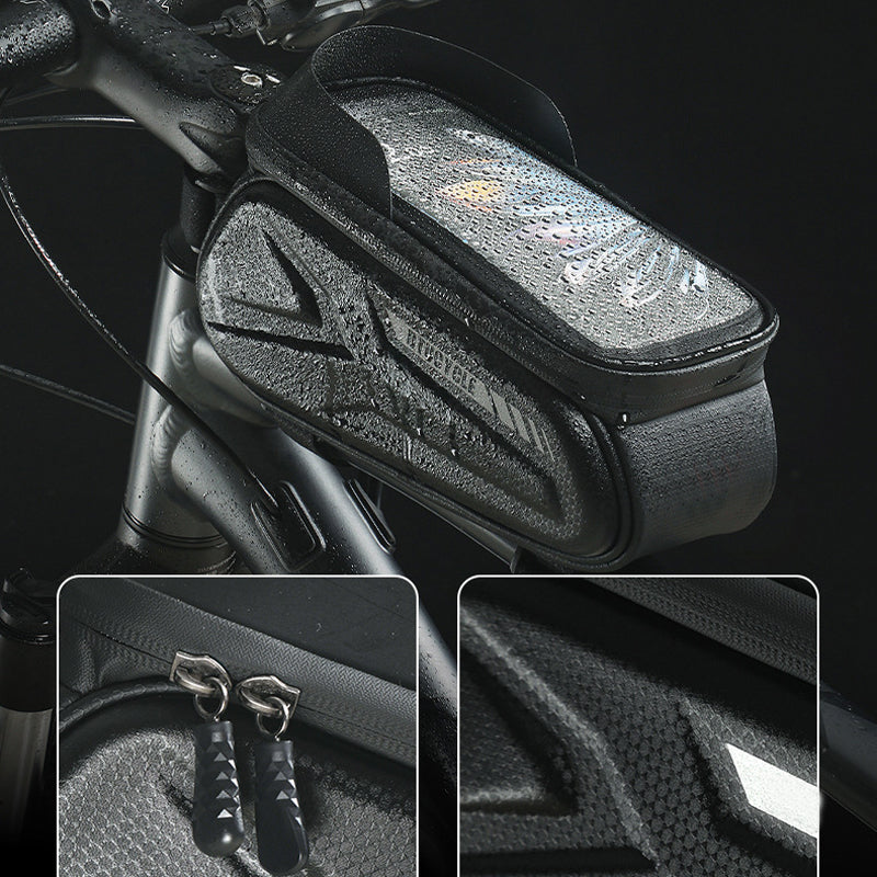 Bicycle frame bag with phone holder waterproof | Karnz