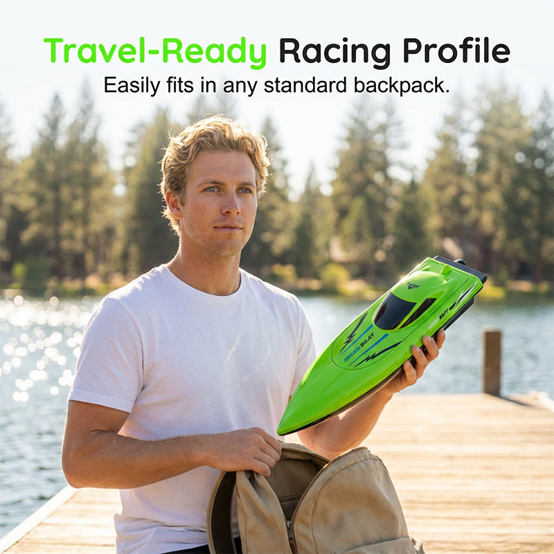 RC racing boat with 2.4 GHz remote control | Bowlift
