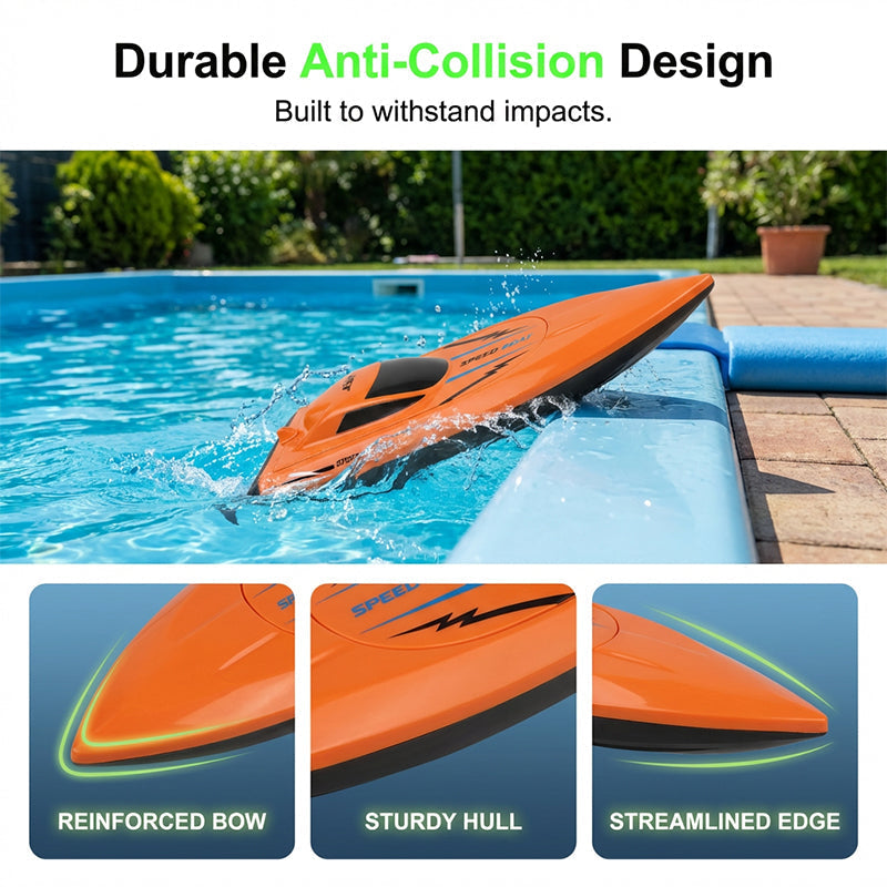 RC racing boat with 2.4 GHz remote control | Bowlift