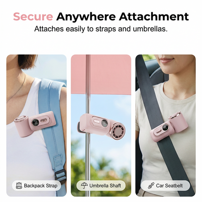 Portable Clip-on Fan with LED Display | Karnz
