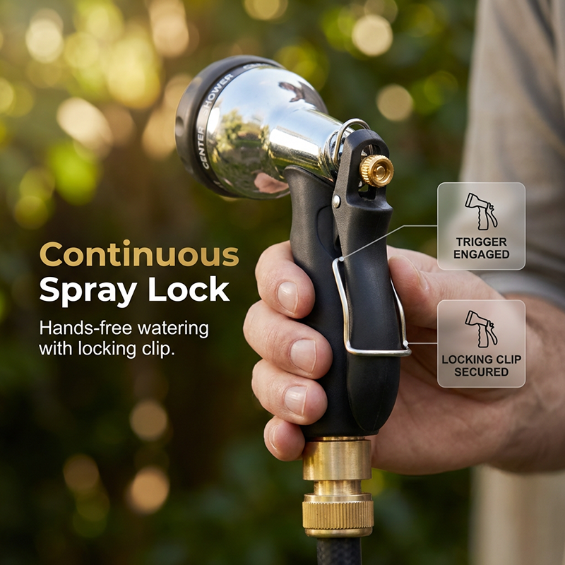 Metal Garden Hose Spray Gun with High Pressure | Karnz