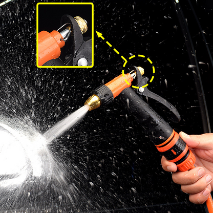 High-pressure garden hose nozzle made of metal | Bowlift