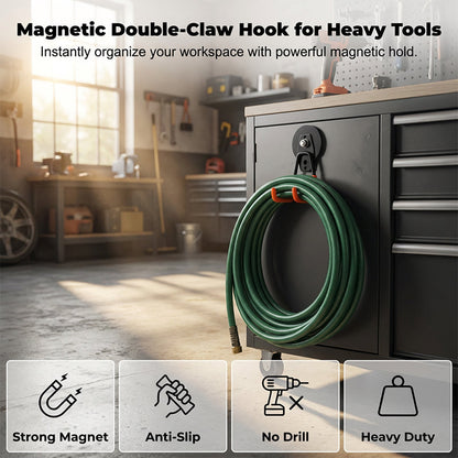 Magnetic double hook for tool storage | Karnz