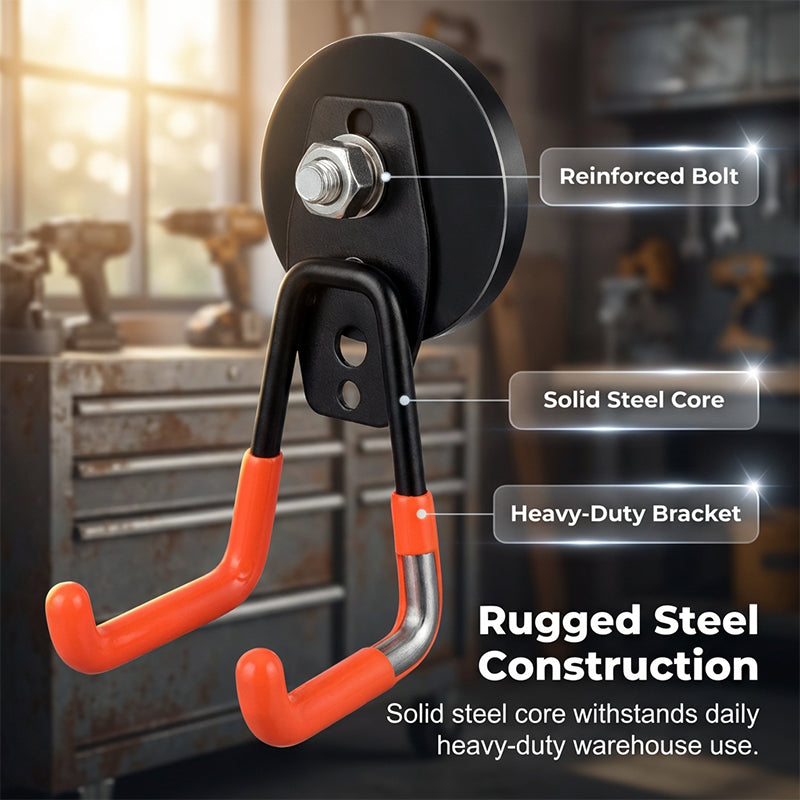 Magnetic double hook for tool storage | Karnz