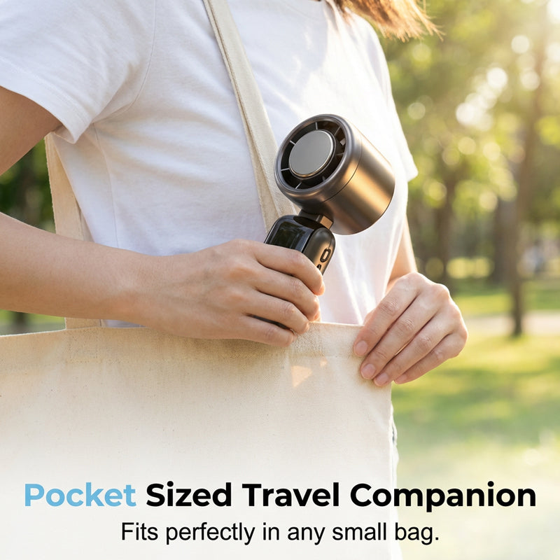 Portable High-Speed Hand Fan with Ice Cooler | Karnz