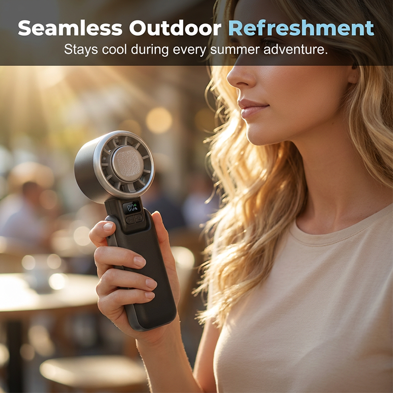 Semiconductor cooling Handheld fan | Karnz