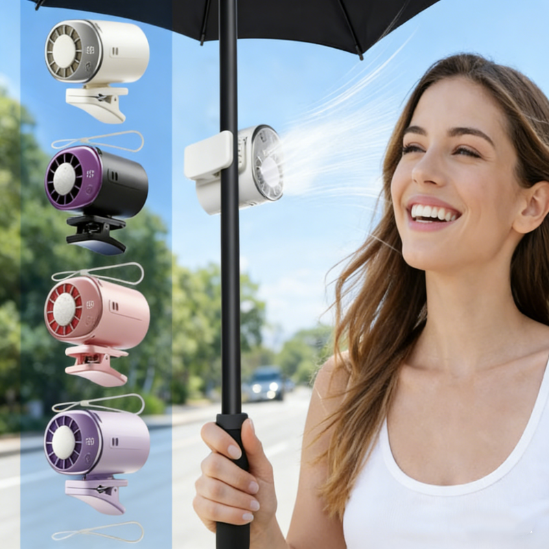 Portable Semiconductor Cooling Fan with Clip | Brehn