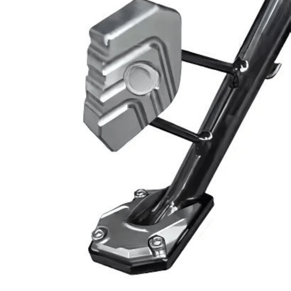 Kalsten | STABILIRIDE – Aluminum Motorcycle Kickstand Pad for Secure Parking
