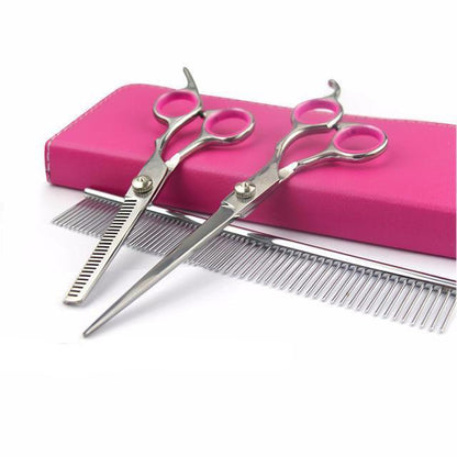 Skanto | Stainless Steel Dog Grooming and Coat Care Scissor Set