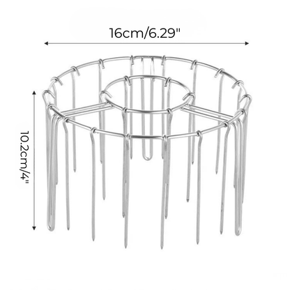 Stainless Steel Air Fryer Kebab Rack Vertical Hanging Skewers Grill | Karnz