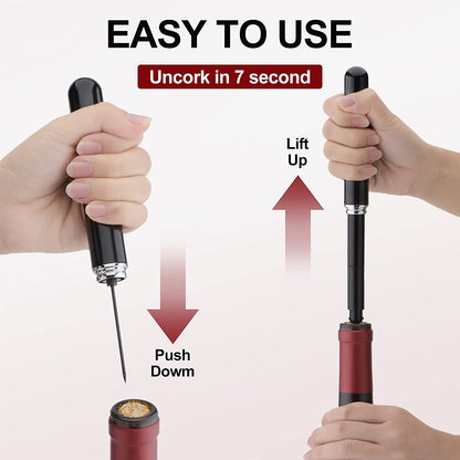 Stainless Steel Air Pump Wine Bottle Opener Bottle Pin Opener | Karnz